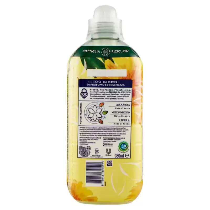 Coccolino Raggio di Sole balsam concentrat 42 spl 980 ml Bax 8 buc.